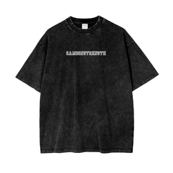 MENTALITY SAMSONSTRENGTH ACID WASH OVERSIZED TEE